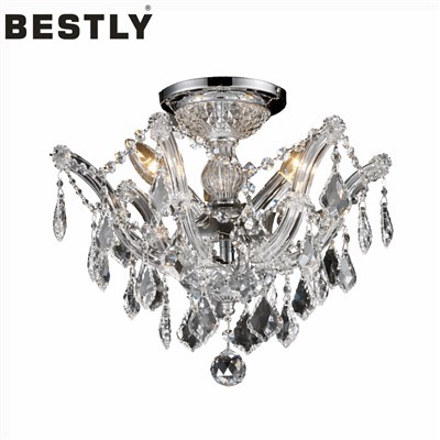 Moderné krištáľové stropné svietidlá pre domácnosť